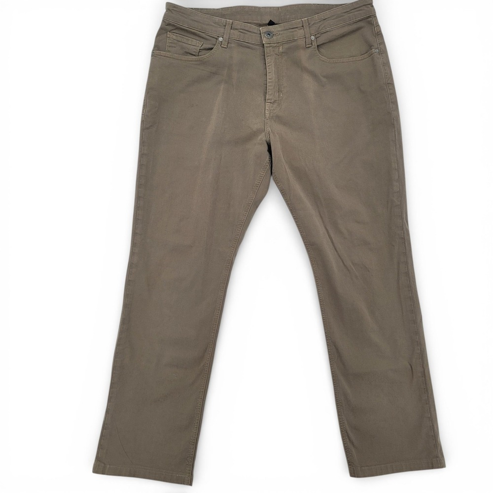 PAIGE Normandie Pants‎ Mens 38 Khaki Straight Fit Stretch Casual Chino EUC